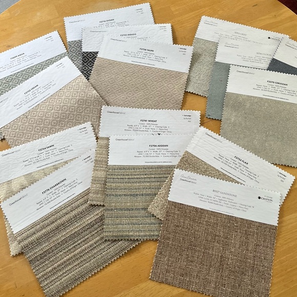 Lot of 15 Polyester Anna Elisabeth Greenhouse Fabrics Upholstery Fabric Samples - Picture 5 of 8